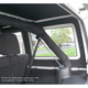 DEI 50166 - 11-18 Jeep Wrangler JK 2-Door Boom Mat Rear Side Window Trim - 2 Piece - Gray Leather Look