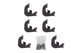 DEE ZEE DZ66337 - Deezee 19-23 Dodge/Ram Ram Running Board Hex Side Step Bracket Kit