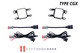 Diode Dynamics DD6255P - SS3 Type M Fog Light Mounting Kit