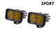 Diode Dynamics DD6383P - Stage Series 2 Inch LED Pod, Sport Yellow Driving Standard ABL Pair