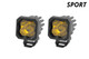Diode Dynamics DD6443P - Stage Series C1 LED Pod Sport Yellow Wide Standard ABL Pair