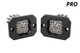 Diode Dynamics DD6476P - Stage Series C1 LED Pod Pro White Flood Flush RBL Pair