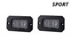 Diode Dynamics DD6728P - Stage Series 2in LED Pod Sport White Combo Flush RBL Pair