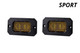 Diode Dynamics DD6730P - Stage Series 2in LED Pod Sport Yellow Combo Flush ABL Pair