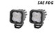 Diode Dynamics DD6847P - Stage Series C1 LED Pod White SAE Fog Standard ABL Pair