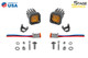 Diode Dynamics DD6848P - Stage Series C1 LED Pod Yellow SAE Fog Standard ABL Pair