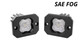 Diode Dynamics DD6850P - Stage Series C1 LED Pod White SAE Fog Flush ABL Pair