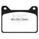 EBC DP8057RP1 - Racing Brakeman F4 Tornado Caliper RP-1 Race Brake Pads