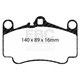 EBC DP81515RPX - Racing 03-05 Porsche 911 (996) Carrera 4S 3.6L (Cast Iron Rotor Only) RP-X Front Brake Pads