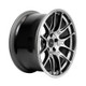 Enkei 534-895-6515HS - GTC02 18x9.5 5x114.3 15mm Offset 75mm Bore Hyper Silver Wheel