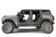 Fab Fours FB1030-1 - Trail Doors; Matte Black Powder Coat;