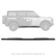 Go Rhino 104412973T - 2021+ Ford Bronco (Excludes Sport Models) 4in 1000 Series Complete Kit w/Sidestep + Brkts