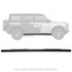 Go Rhino 105412973T - 2021+ Ford Bronco (Excludes Sport Models) 5in 1000 Series Complete Kit w/Sidestep + Brkts