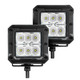 Go Rhino 55642LT -  RC2 LR Bull Bar with Mounting Brackets & Two 3" Cube Lights - Textured Black