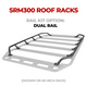 Go Rhino 5933063T - SRM300 Quad Baja Rail Kit (For 60x40in. Rack) - Tex. Blk (Rails ONLY - Req. Platform)