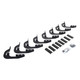 Go Rhino 6344397320PC -  RB10 Running boards - Complete Kit: RB10 Running board + Brackets + 2 pair RB10 Drop Steps - Textured Black