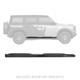 Go Rhino 684412971T - 2021+ Ford Bronco (Excludes Sport Models) 4in OE Xtreme Complete Kit w/SideSteps + Brkts