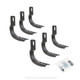 Go Rhino 6844325 - 2024 Toyota Tacoma DC 4dr Brackets for OE Xtreme Cab Length SideSteps - Tex. Blk