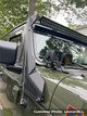 Go Rhino 730500T - 18-20 Jeep Wrangler JL/JLU/Gladiator JT XE Windshield Light Bar Mount - 50in Single Row