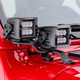 Go Rhino 730231T - 18-20 Jeep Wrangler JL/JLU/Gladiator JT Light Mount - Two 3in Cubes Offset