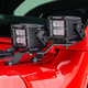 Go Rhino 730231T - 18-20 Jeep Wrangler JL/JLU/Gladiator JT Light Mount - Two 3in Cubes Offset