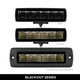 Go Rhino 750300621FBF - Xplor Blackout Series Sixline LED Flood Light Kit (Flush Mount) - Blk (Pair)