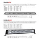 Go Rhino 751803113CDS - Xplor Bright Series Dbl Row LED Light Bar (Side/Track Mount) 31.5in. - Blk