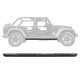 Go Rhino V3450674T - 18-21 Jeep Wrangler JLU Vertex V3 - Sidestep + Brkts