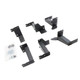 Go Rhino FSD64425T -  Dominator Xtreme D6 SideSteps With Frame Mounted Bracket Kit - Textured Black