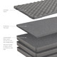 Go Rhino XG181407FK - XVenture Gear Hard Case Medium 18in. Foam Kit (Foam ONLY) - Charcoal Grey