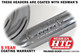 Hedman Hedders 68406 - BLOCK HUGGER HEADERS; CHEVY SB 283-400; 1-5/8 IN. TUBES; HTC CERAMIC COATED