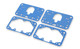 Holley 108-203 - Carburetor Gaskets - Reusable - 0.063 in Thick - Composite - Fuel Bowls / Metering Blocks -  4150 Carburetors - Kit