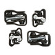 Holley EFI 534-262 - Replacement Fuel Rail Brackets and Fasteners For GM LS Series Lo-Ram Manifolds