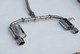 Invidia HS22HS4QD1RSL - 2022+ Honda Civic Si (1.5T) 70mm Q300 Cat Back Exhaust - Rolled SS Tips