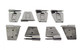 Kentrol 30576 - Jeep JK Door Hinge Set 8 Pieces 4 Door 07-18 Wrangler JK Polished Silver