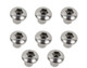 Kentrol 30712 - Jeep JK JK OEM Anti-Theft Door Nuts 4 Door 07-18 Wrangler JK Polished Silver