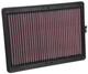 K&N 33-5075 - 17-18 Hyundai Santa Fe Sport L4-2.4L F/I Drop In Air Filter