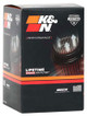 K&N 56-9105 - Universal Custom Air Filter - Oval - Red - 51mm Neck Flange