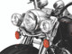 Kuryakyn 2182 - Headlight Visor 7in Headlight