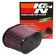 K&N RC-5178 - Universal Air Filter - Oval Straight - 3.688in Flange ID x 10.25in Base O/S Length x 7.875in H