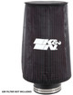 K&N RE-0810PK - Universal Round Tapered Filter Wrap - Black - 6in Base ID x 4.625in Top ID x 9in Height