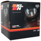 K&N RP-4600 - Universal Round Tapered Carbon Fiber Air Filter 6in Flg ID Centered/7.5in B OD/4.5in T OD/4in H