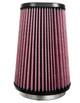K&N RU-1021 - Universal Round Clamp-On Air Filter 4-1/2in FLG, 5-7/8in B, 3-1/4in X 4-1/2in T, 8in H