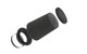 K&N RU-3121HBK - Universal Clamp-On Air Filter - 3in Flg 4-1/2in B 3-1/2in T 5-3/4in H