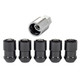 McGard 24548 - Wheel Lock Nut Set - 5pk. (Cone Seat) 1/2-20 / 3/4 &13/16 Dual Hex / 1.46in. Length - Black