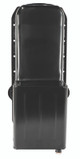 Moroso 20165 - 80-85 Chevrolet SBC (w/Passenger Side Dipstick) Wet Sump 7qt 9.5in Steel Oil Pan - Black