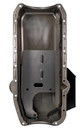 Moroso 21317 - 80-85 Chevrolet SBC(w/Passenger Side Dipstick) Wet Sump 7qt 7.5in Steel Oil Pan - Black