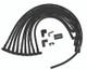 Moroso 73842 - Chevrolet Small Block (w/Jesel) Ignition Wire Set - Ultra 40 - Sleeved - 90 Degree - Black