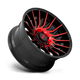 Moto Metal MO80722068918N - Mo807 22X10 Gloss Black Machined With Red Tint