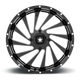 MSA Offroad Wheels M46-022737M - M46 Blade 22X7 Gloss Black Milled
